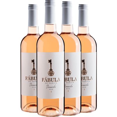 Vinho Bodegas Paniza Rosé Seco Espanha Fábula Carinena, Garnacha 750ml - 4 Unidades