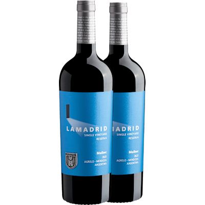 Vinho Lamadrid Tinto Seco Argentina Single Vineyard Reserva Malbec 750ml - 2 Unidades