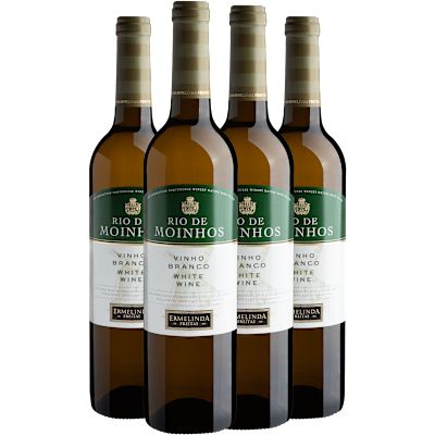 Vinho Casa Ermelinda Freitas Branco Seco Portugal Rio de Moinhos Fernão Pires 750ml - 4 Unidades