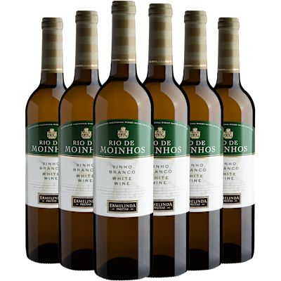 Vinho Casa Ermelinda Freitas Branco Seco Portugal Rio de Moinhos Fernão Pires 750ml - 6 Unidades
