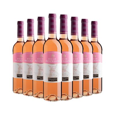 Vinho Casa Ermelinda Freitas Rosé Seco Portugal Rio de Moinhos Castelão 750ml - 8 Unidades