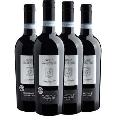 Vinho Cielo e Terra Tinto Seco Itália Gran Maestro D.o.c Primitivo 750ml - 4 Unidades