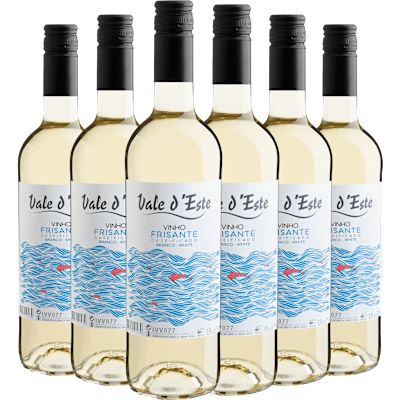 Frisante Caves Campelo Branco Seco Portugal Vale D’este Arinto, Bical, Roupeiro 750ml - 6 Unidades
