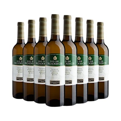 Vinho Casa Ermelinda Freitas Branco Seco Portugal Rio de Moinhos Fernão Pires 750ml - 8 Unidades