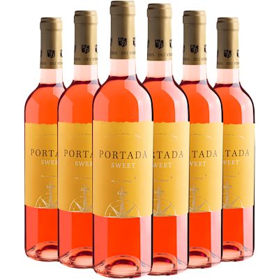 Vinho Dfj Vinhos Rosé Seco Portugal Portada Sweet Blend 750ml - 6 Unidades