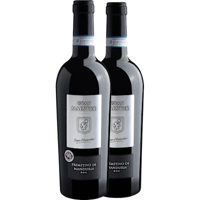 Vinho Cielo e Terra Tinto Seco Itália Gran Maestro D.o.c Primitivo 2023 750ml - 2 Unidades