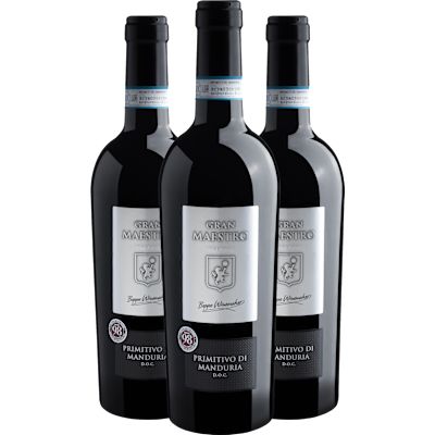 Vinho Cielo e Terra Tinto Seco Itália Gran Maestro D.o.c Primitivo 2023 750ml - 3 Unidades