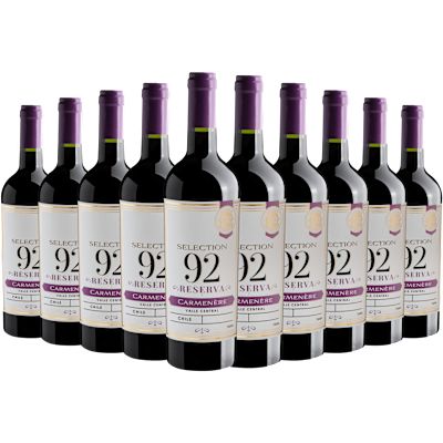 Vinho Ravanal Tinto Seco Chile Selection 92 Reserva Carménère 750ml - 10 Unidades