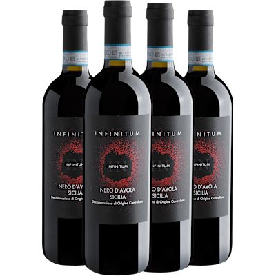 Vinho Infinity Tinto Seco Portugal Infinitum D.o.c Nero D'avola 750ml - 4 Unidades