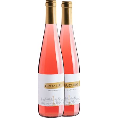 Vinho Manuel da Costa Carvalho Lima & Filhos Rosé Seco Portugal Cruzeiro Vinho Verde D.o.c Borraçal 750ml - 2 Unidades