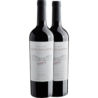 Vinho Pulenta Estate Tinto Seco Argentina Palma Carola Spinsanti Reserva Malbec 750ml - 2 Unidades