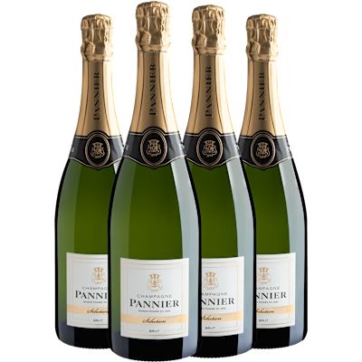 Espumante Ramy Pannier Branco Brut França Champagne Sélection Chardonnay, Pinot Meunier, Pinot Noir 750ml - 4 Unidades