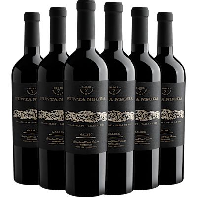 Vinho Belhara Tinto Seco Argentina Punta Negra Block 7 Malbec 750ml - 6 Unidades