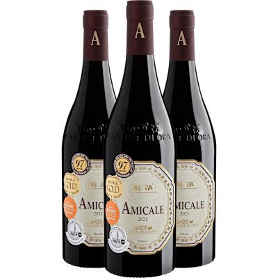 Vinho Cantine Di Ora Tinto Seco Itália Amicale Corvina, Molinara, Rondinella 750ml - 3 Unidades