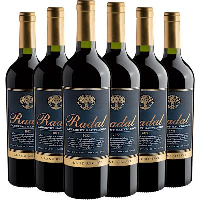 Vinho Bodegas Y Viñedos de Aguirre Tinto Seco Chile Radal Grand Reserva Cabernet Sauvignon 750ml - 6 Unidades