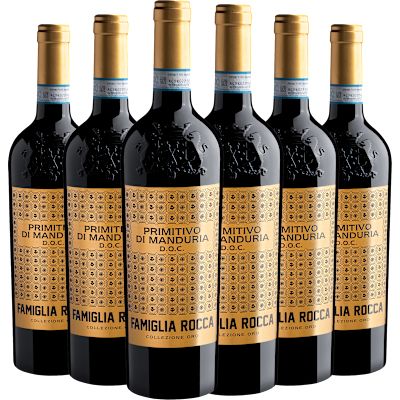 Vinho Angelo Rocca e Figli Srl Tinto Seco Itália Primitivo Di Manduria D.o.c Primitivo 750ml - 6 Unidades