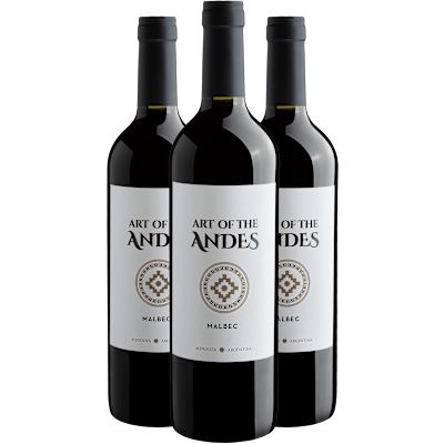 Vinho Belhara Tinto Seco Argentina Art Of The Andes Malbec 750ml - 3 Unidades