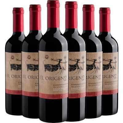 Vinho Bodegas Y Viñedos de Aguirre Tinto Seco Chile El Origen Cabernet Sauvignon 750ml - 6 Unidades