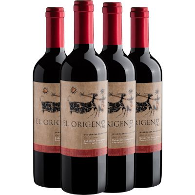 Vinho Bodegas Y Viñedos de Aguirre Tinto Seco Chile El Origen Cabernet Sauvignon 750ml - 4 Unidades