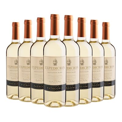 Vinho Finca Patagonia Branco Seco Chile Expedicion Sauvignon Blanc 750ml - 8 Unidades